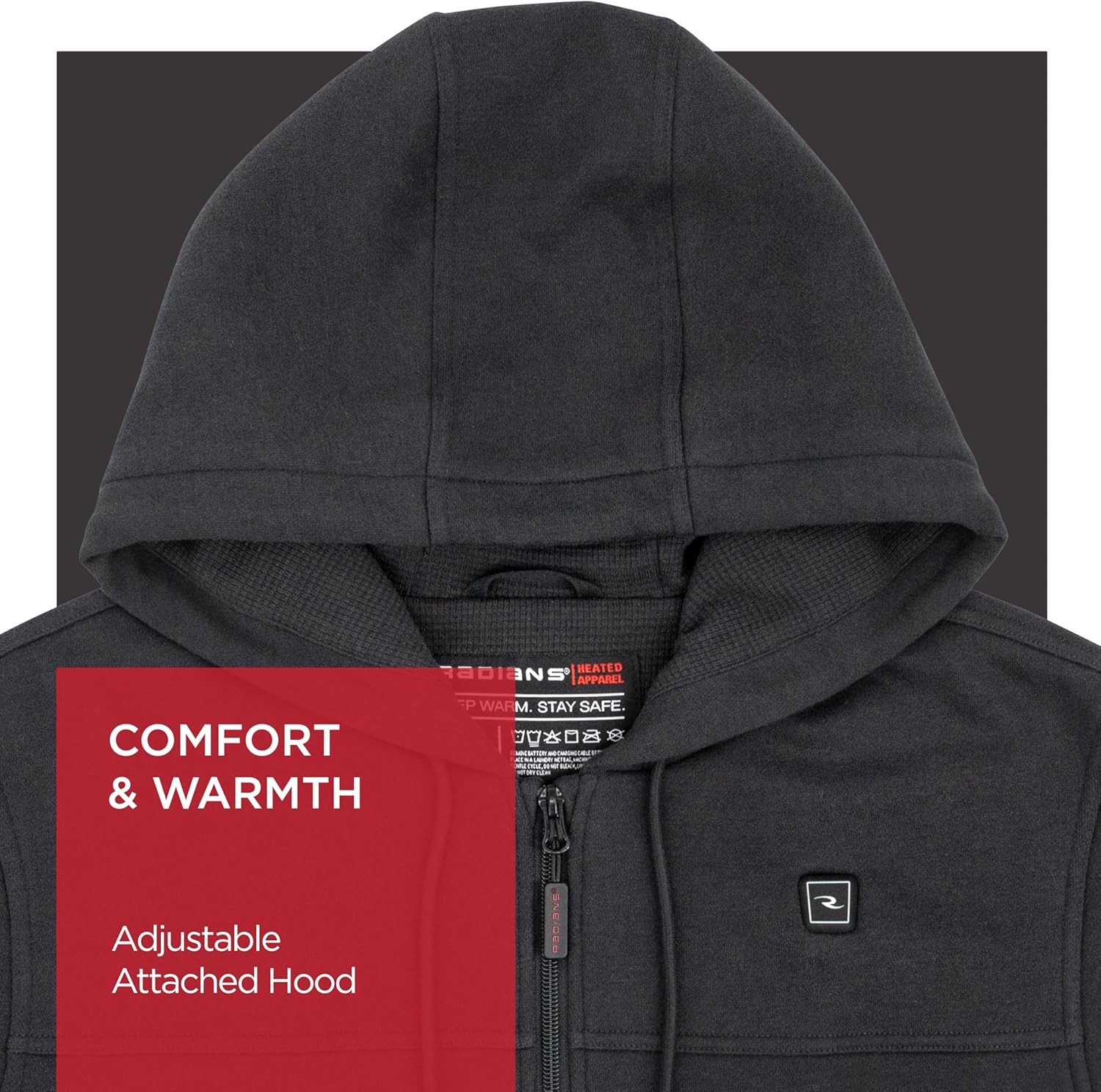 Radians Men's Standard Heated Apparel-Jackets, Gray, Large - Image 6