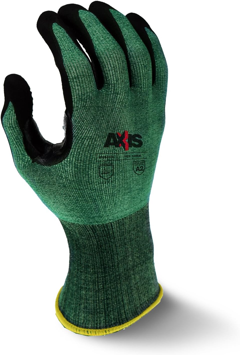 Radians RWG538 Axis Cut Protection Foam Nitrile Coated Glove with Dotted Palm, Cut Protection Level A2, Large (Pack of 1) - Image 4