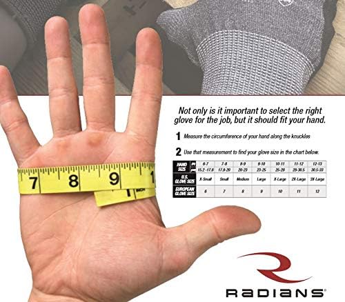 Radians RWG603 Cut Protection Sandy Foam Nitrile Coated Glove, Cut Protection Level A5, Large (Pack of 1) - Image 2