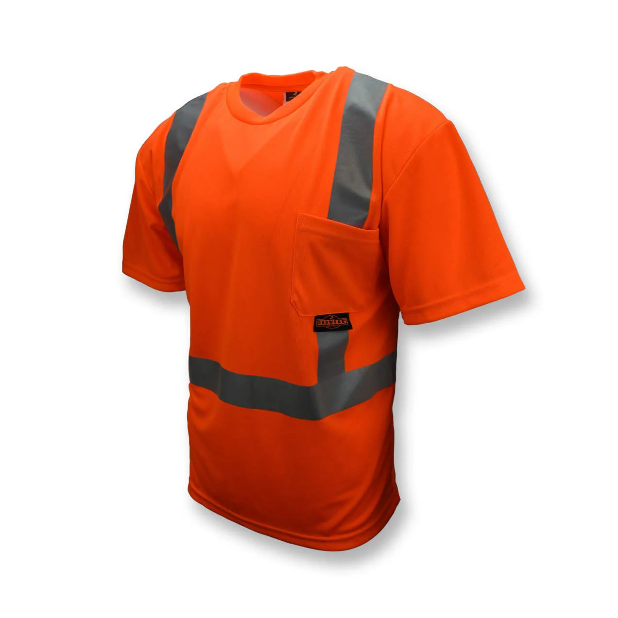 Radians ST11B Type R Class 2 Short Sleeve Black Bottom T-Shirt - Orange/Black - Size 2X