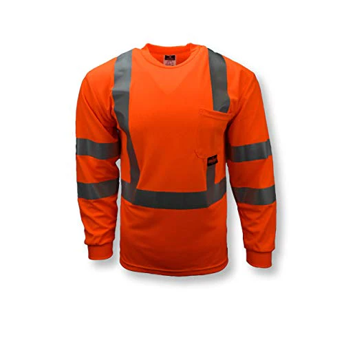 Radians Class 3 Max-Dri Moisture Wicking Mesh Long Sleeve Safety T-Shirt - Image 3