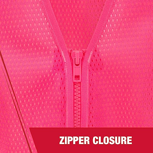 Radians SV22-1 Economy Type O Class 1 Safety Vest Size Medium, Pink Mesh with Contrasting Tape - 1 Each - Image 3