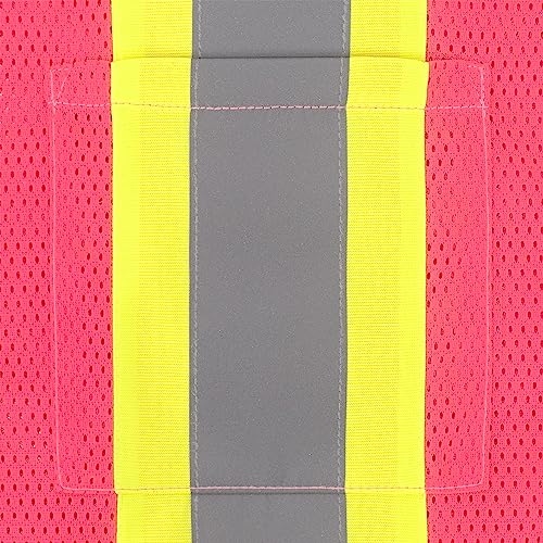 Radians SV22-1 Economy Type O Class 1 Safety Vest Size Medium, Pink Mesh with Contrasting Tape - 1 Each - Image 9
