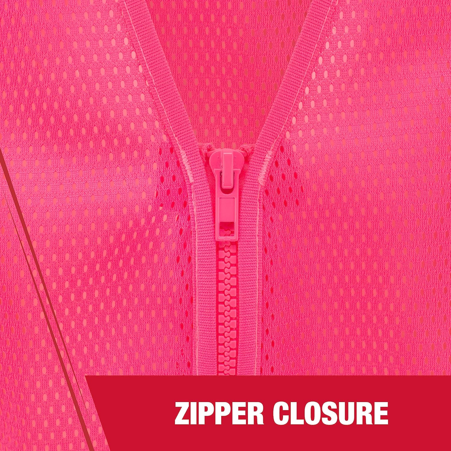 Radians SV22-1 Economy Type O Class 1 Safety Vest, Pink Mesh with Contrasting Tape, Size Small - Image 4