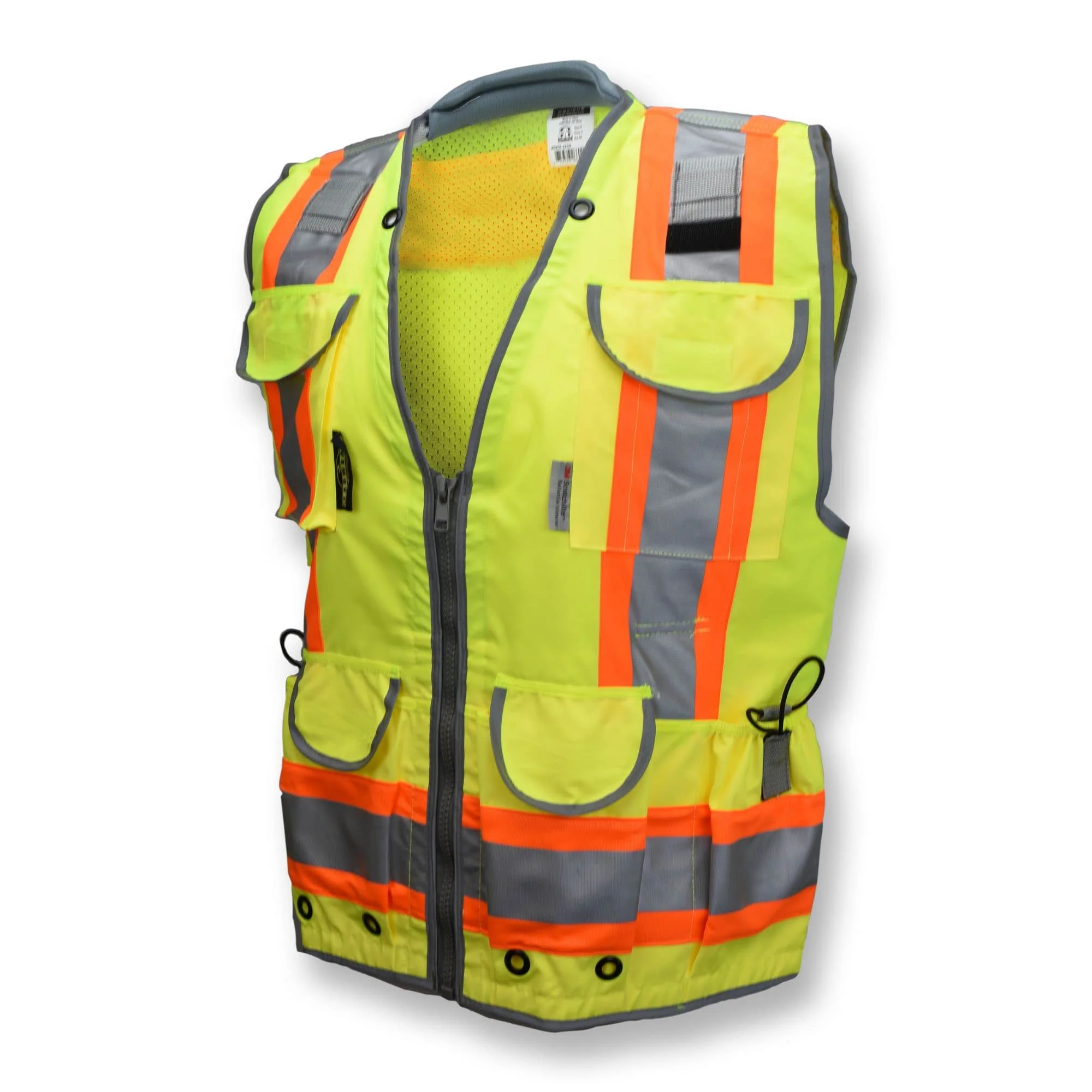 Radians SV55 Class 2 Heavy Woven Two Tone Woven/Mesh Engineer Vest Hi-Vis - Image 11