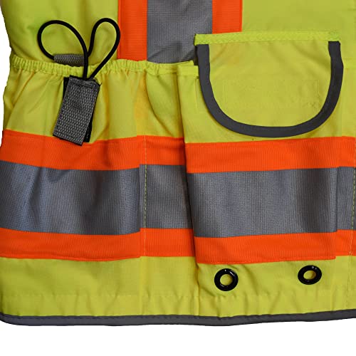Radians SV55 Class 2 Heavy Woven Two Tone Woven/Mesh Engineer Vest Hi-Vis - Image 4