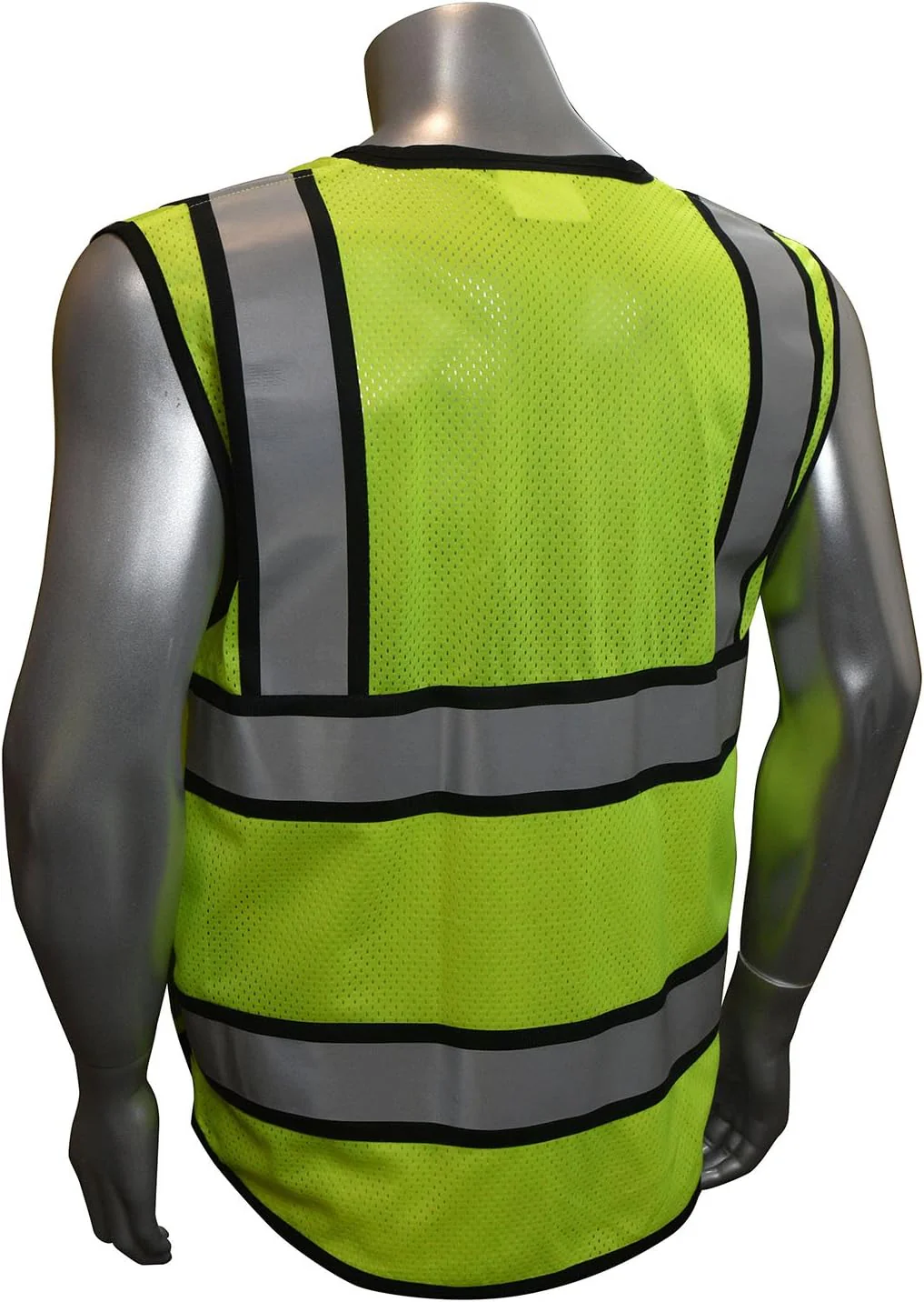 Radians SV65-2ZGM Heavy Duty Surveyors Safety Vest with Zipper, Large Plan Pocket, Hi-Viz Green, Small - Image 2