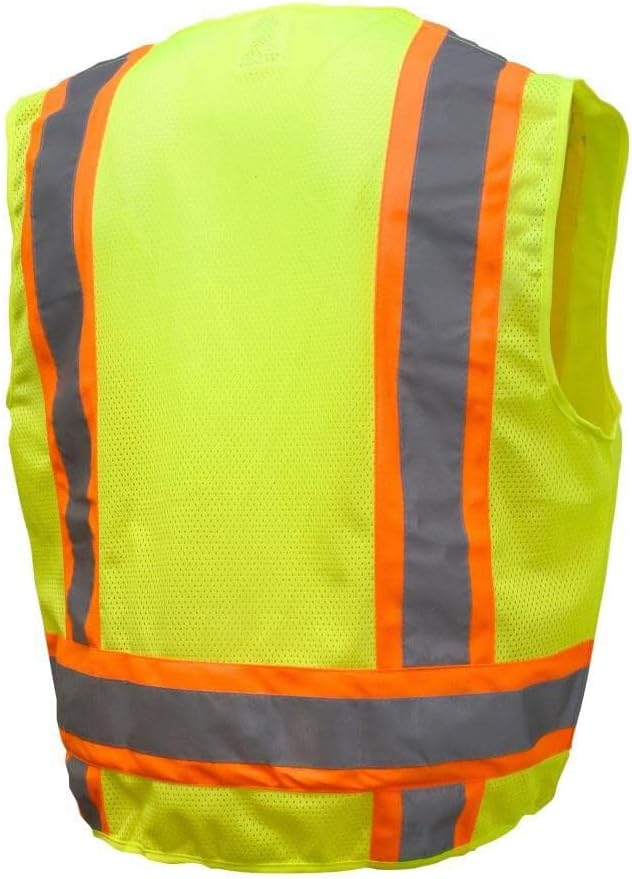 Radians | ‎SV6-GRN | Radians SV6G4X Two Tone Surveyor Class 2 Safety Vest, 4X-Large, Green - Image 8
