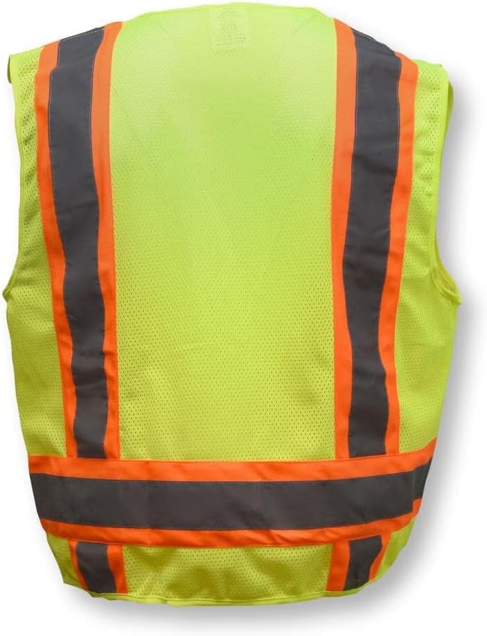 Radians | ‎SV6-GRN | Radians SV6G4X Two Tone Surveyor Class 2 Safety Vest, 4X-Large, Green - Image 9