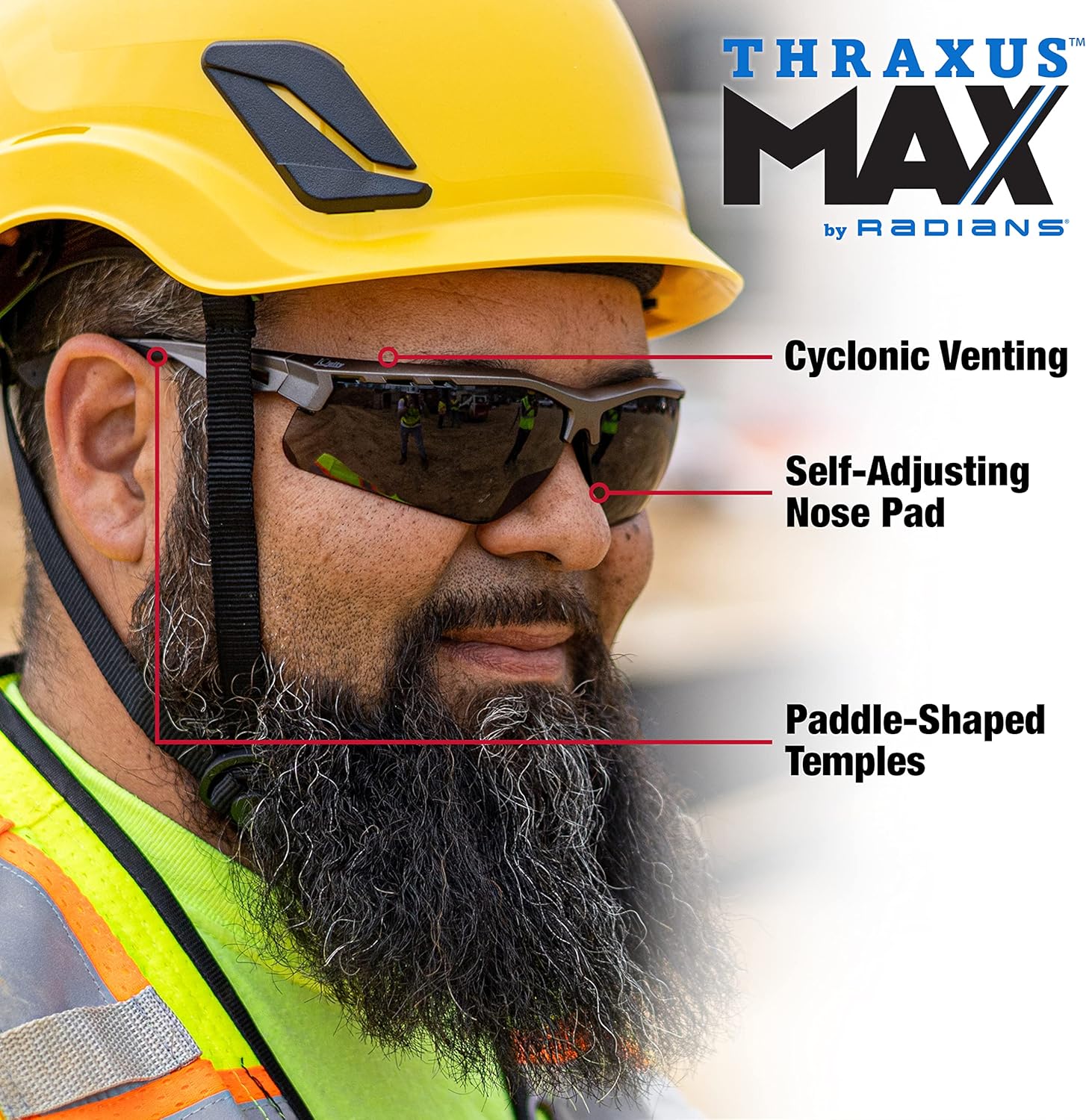 Radians TXM6-23ID Gun Metal Frame - Smoke IQuity Anti-Fog Lens - Image 4