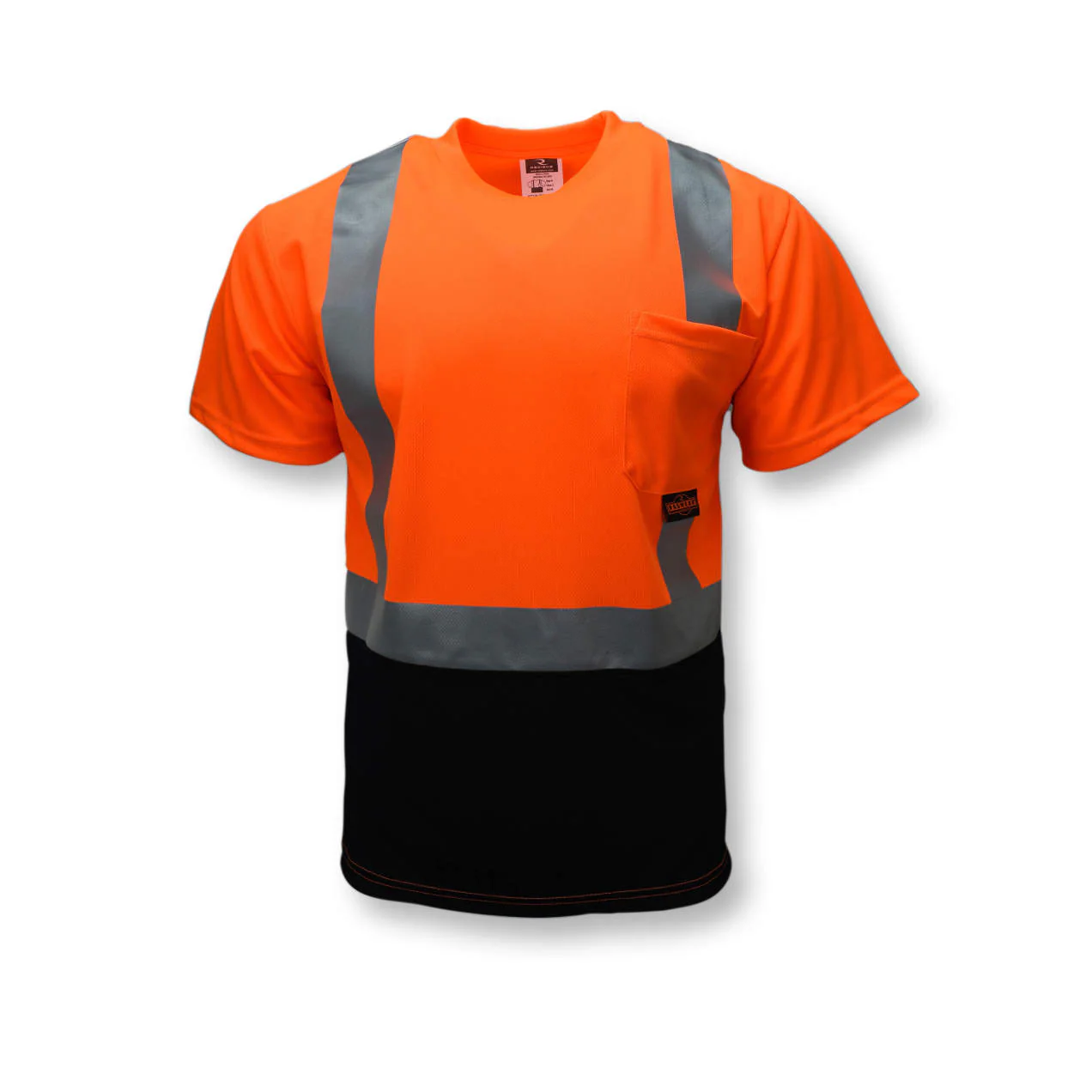 Radians Type R Class 2 Short Sleeve Black Bottom T-Shirt (Hi-Vis Orange) - Image 5