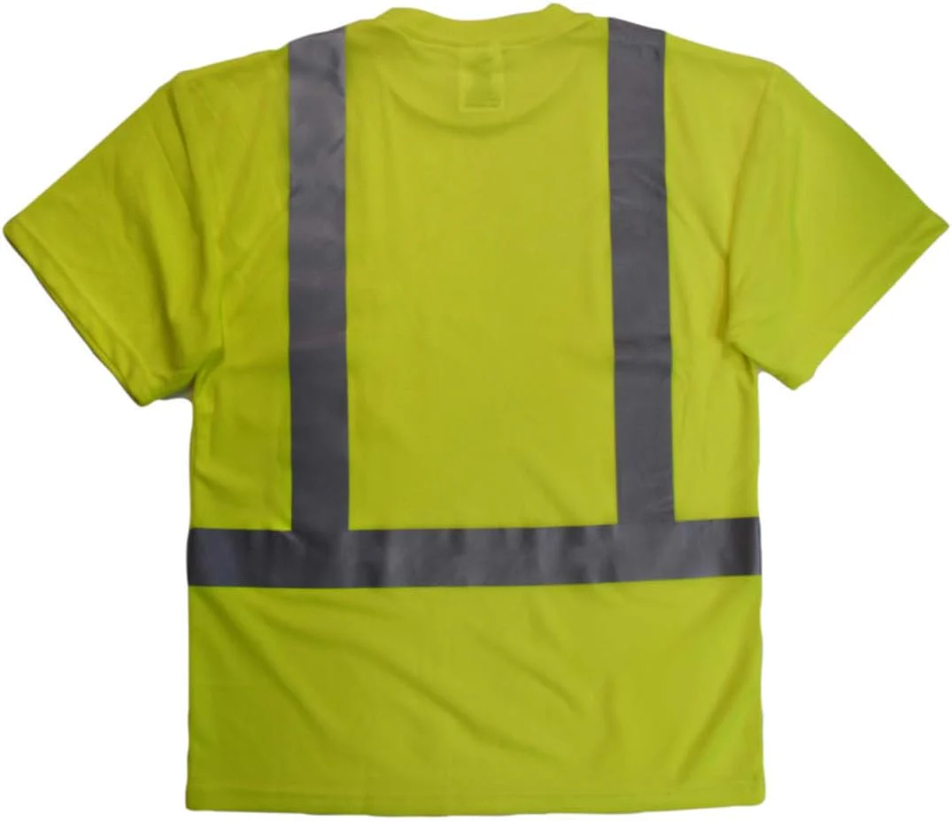 Radians ST11B-2PGSW Type R Class 2 Short Sleeve Black Bottom T-Shirt, Safety Green, Size 2X-Large - Image 7