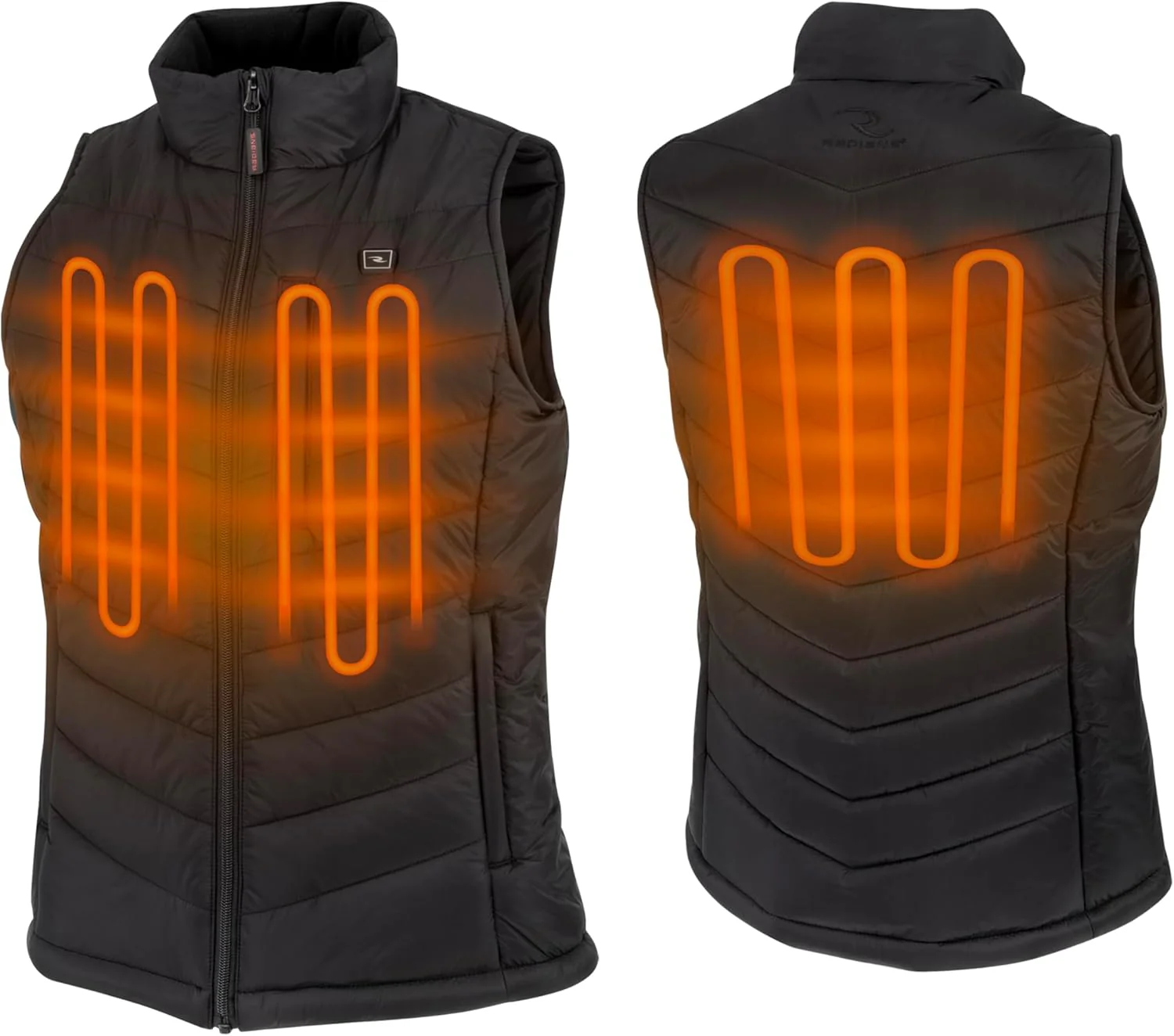 Radians (RHG-V201B-XL) Womens Heated Puffer Vest Kit with Battery, Black, X-Large - Image 2