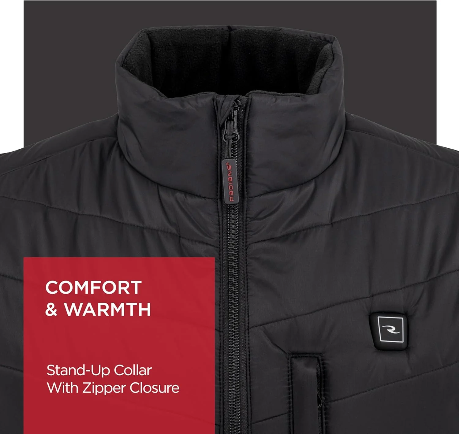 Radians (RHG-V201B-S) Women's Heated Puffer Vest Kit with Battery, Black, Small - Image 6