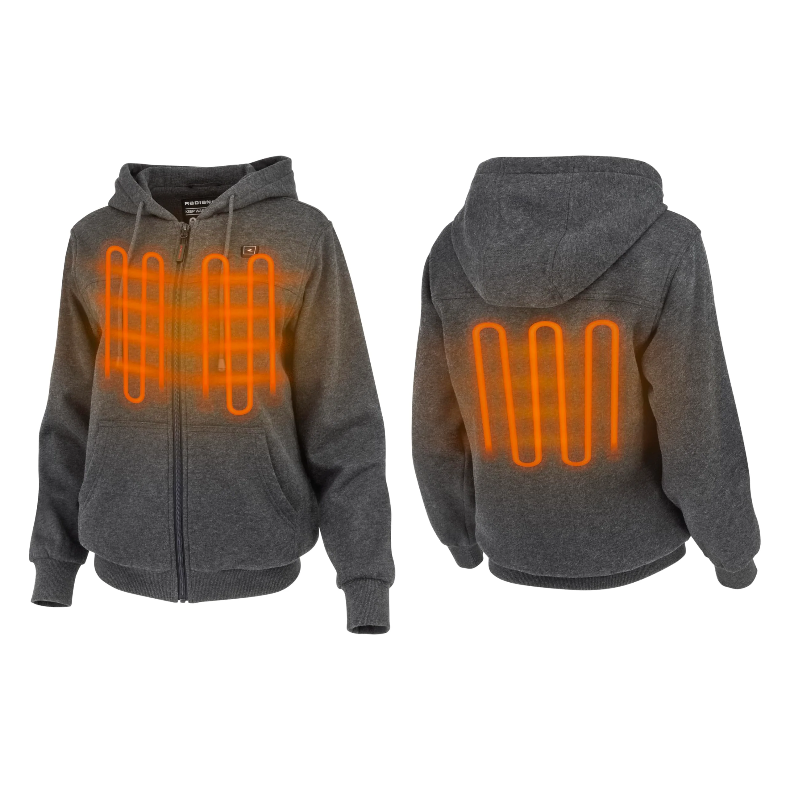 Radians (RHG-H301HG-XS) Women's Heated Apparel - Jackets, Heather Gray, X-Small