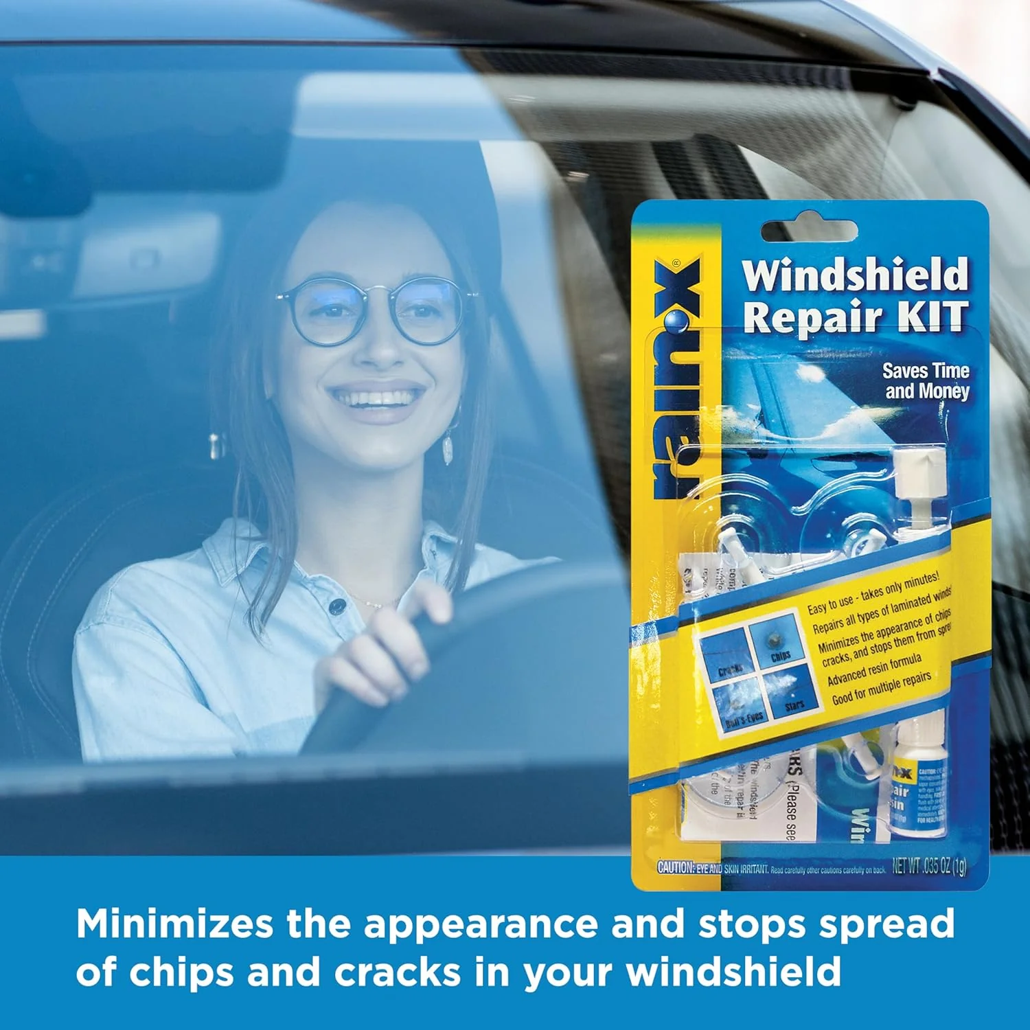 Rain-X 600001 Windshield Repair Kit, Quick and Easy Durable Resin Based Windshield Repair Kit for Chips and Cracks - Image 6