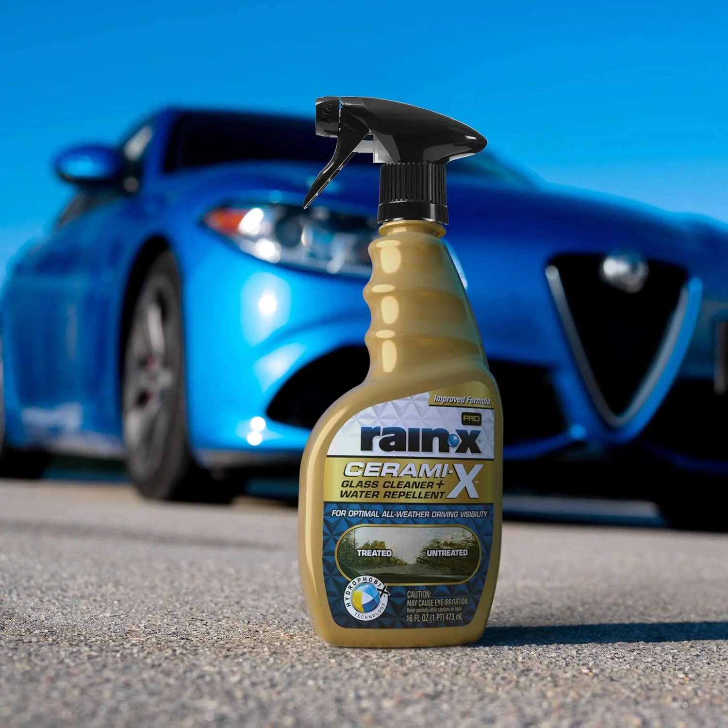 Rain-X 630178 Cerami-X Glass Cleaner + Water Repellent, Cleaning Effectively While Remaining Streak Free, Protecting Against Contaminants and Stains 16 Fl Oz (Pack of 1) - Image 7