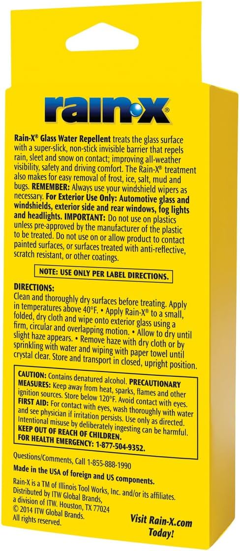 Rain-X 800002243 Exterior Glass Treatment To Dramatically Improve Wet Weather Driving Visibility, Squeeze Bottle, 7 Fl Oz (Pack of 1) - Image 3