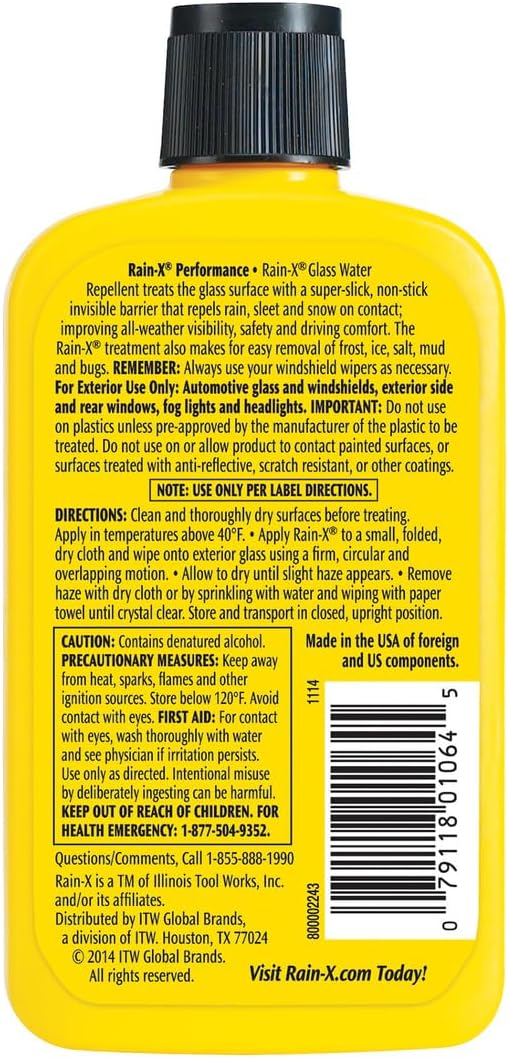 Rain-X 800002243 Exterior Glass Treatment To Dramatically Improve Wet Weather Driving Visibility, Squeeze Bottle, 7 Fl Oz (Pack of 1) - Image 4