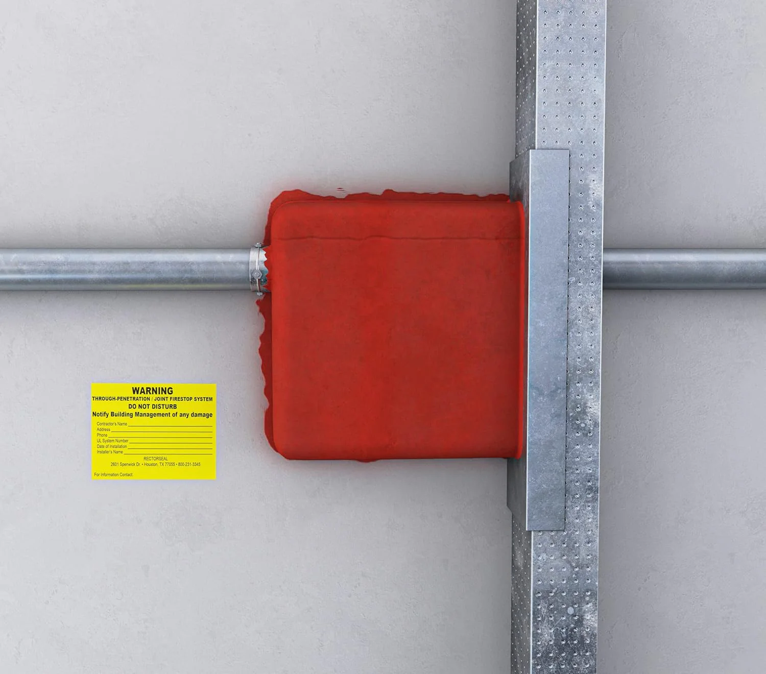 RectorSeal 66340 Metacaulk Firestop 6" X 7" Putty Pads - Image 2