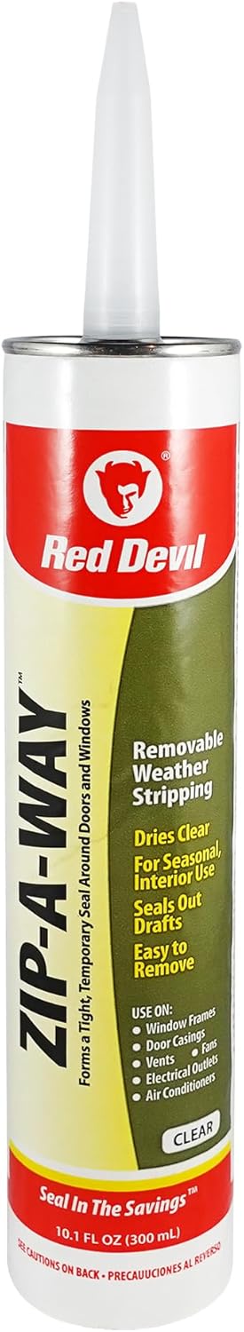 Red Devil 0606 Zip-A-Way Removable Sealant, Clear (Pack of 1) - Image 2