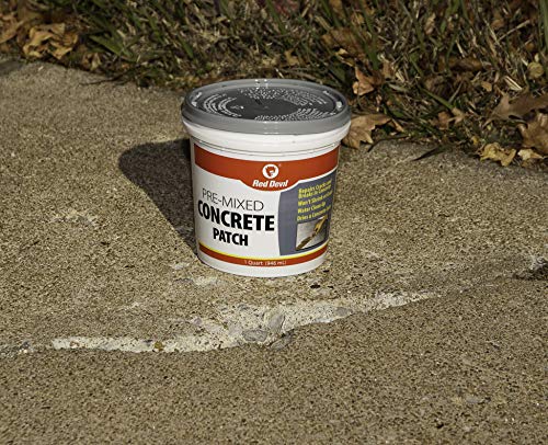 Red Devil 0644 Pre-Mixed Concrete Patch, 1 Quart, Pack of 1, Gray - Image 3