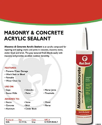Red Devil Masonry & Concrete Repair Sealant - Image 2