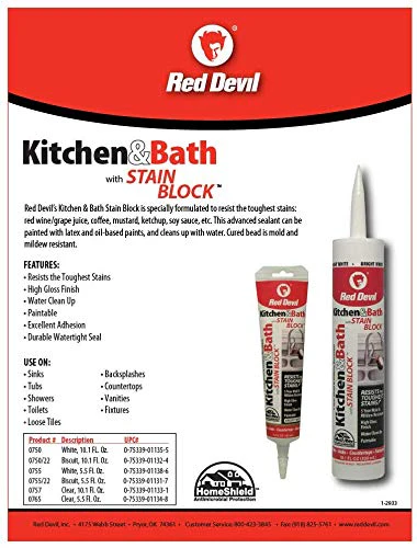 Red Devil Kitchen & Bath Stain Block Sealant (Biscuit Color) - Image 2
