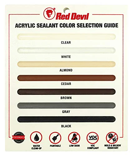 Red Devil 077050 Lifetime Ultra Premium Elastomeric Acrylic Latex Sealant, Gray, 10.1 oz, Pack of 12 - Image 6
