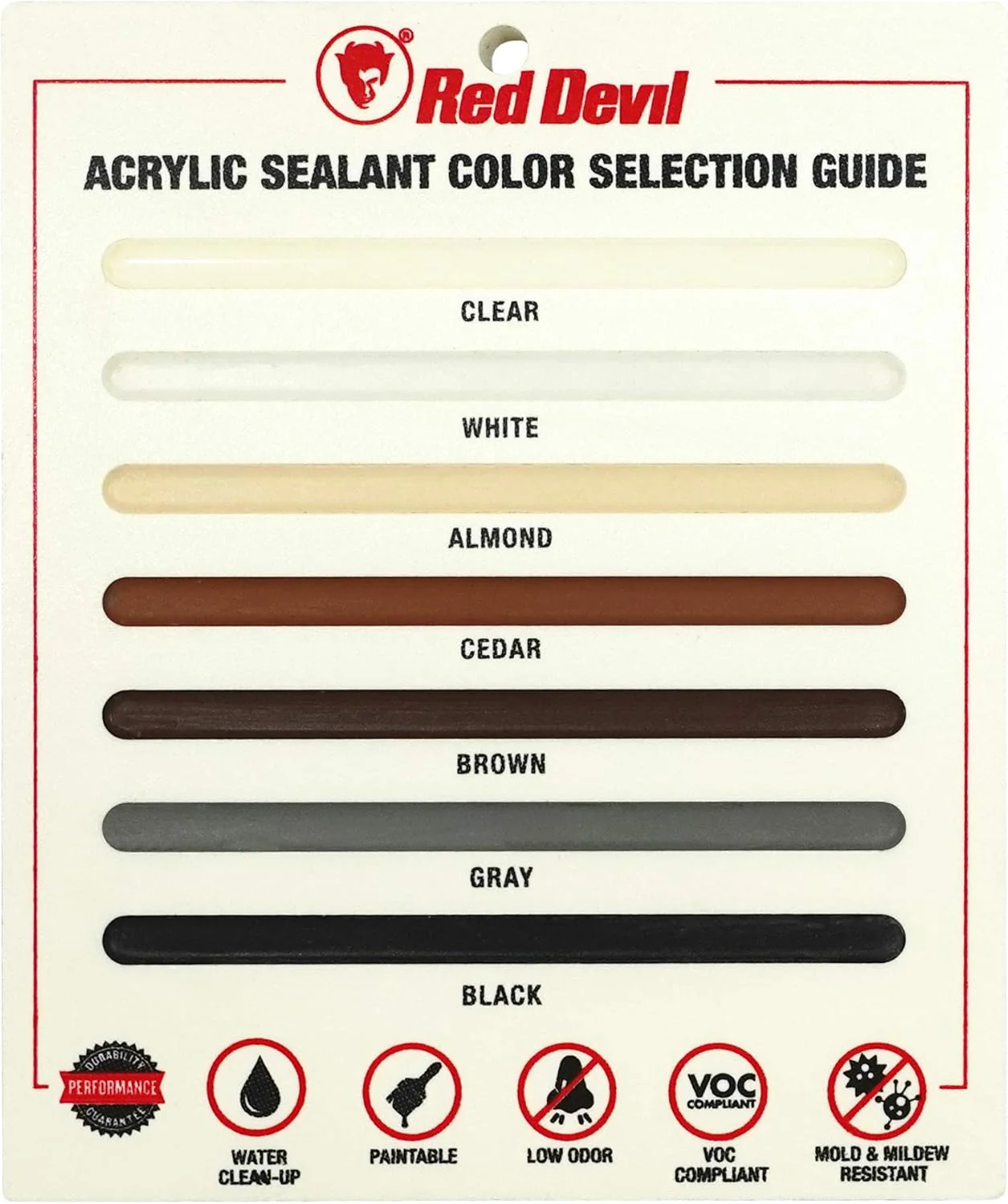 Red Devil 0775 Lifetime Ultra Premium Elastomeric Acrylic Latex Sealant, White, 5.5 oz (Pack of 12) - Image 6