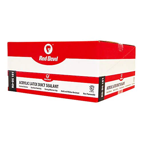 Red Devil 0841DS4 RD-DS 181 Acrylic Latex Duct Sealant, 1/2 Gallon, Gray, 4 Pack - Image 2