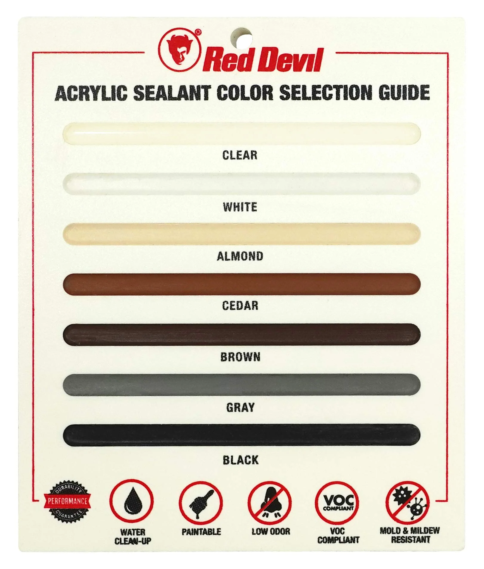 Red Devil 0846 Window & Door Siliconized Acrylic Caulk, White, 10.1 oz, Pack of 12 - Image 5