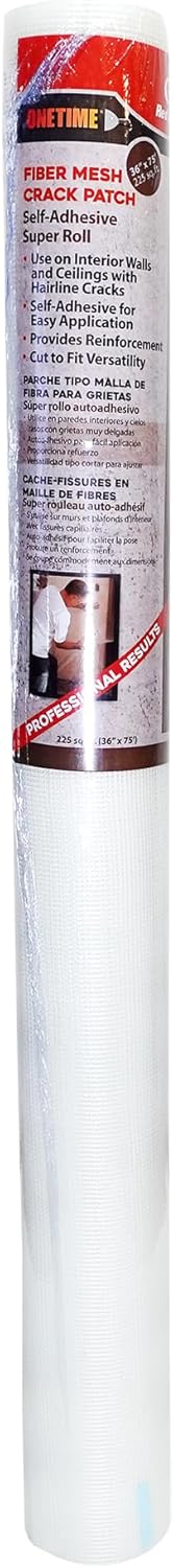 Red Devil 1224 Onetime Fiber Mesh Crack Patch 36" x 75' Wall Repair Fabric, 6 Pack - Image 2