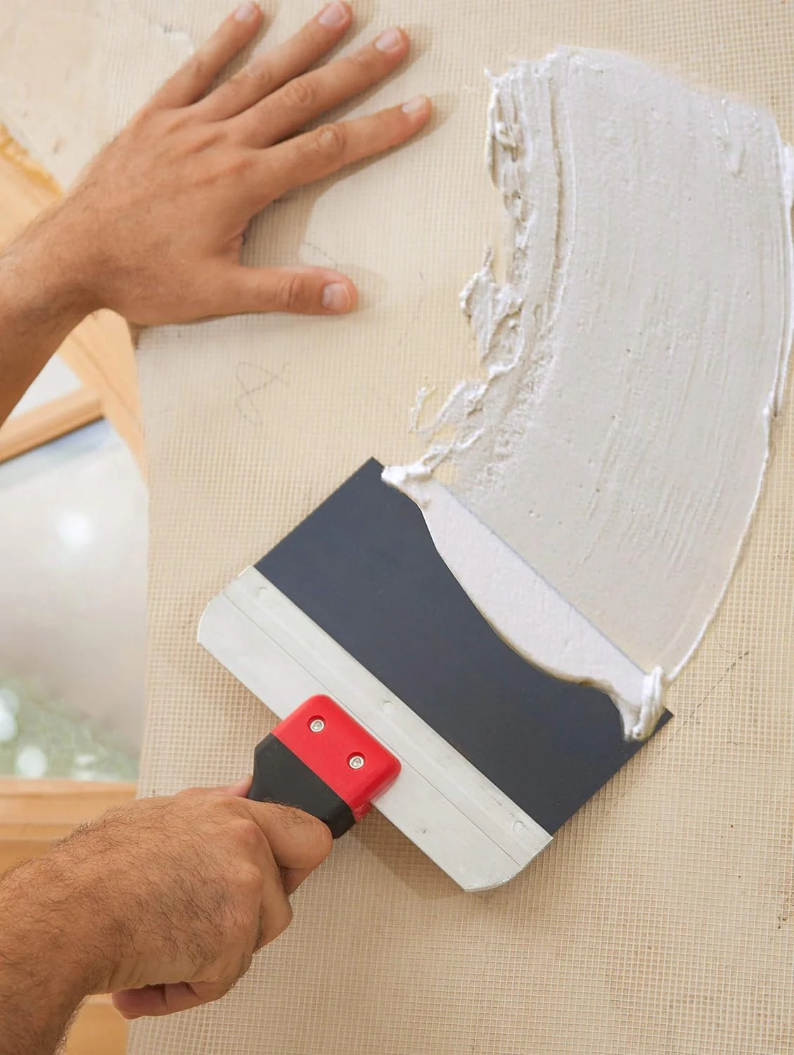 Red Devil 1224 Onetime Fiber Mesh Crack Patch 36" x 75' Wall Repair Fabric, 6 Pack - Image 5