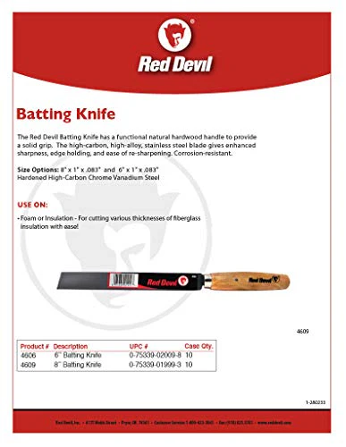 Red Devil 8 In. Batting Knife - Image 2