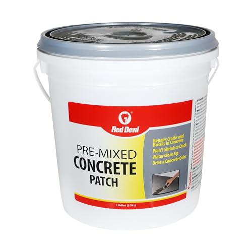 New Red Devil 0644 Pre-Mixed Concrete Patch, 1 Quart, Pack of 6