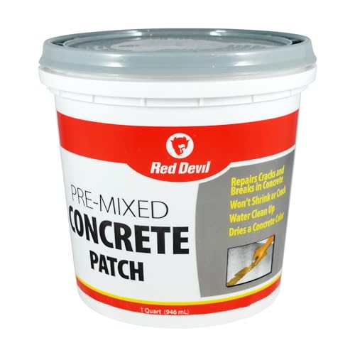 New Red Devil 0644 Pre-Mixed Concrete Patch, 1 Quart, Pack of 6 - Image 5