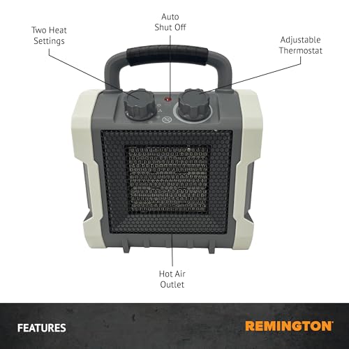 Remington 1500W Heavy-Duty Electric Heater Portable Electric Heater for Garage, Workshop, or Jobsite (REM-222A-120) - Image 3