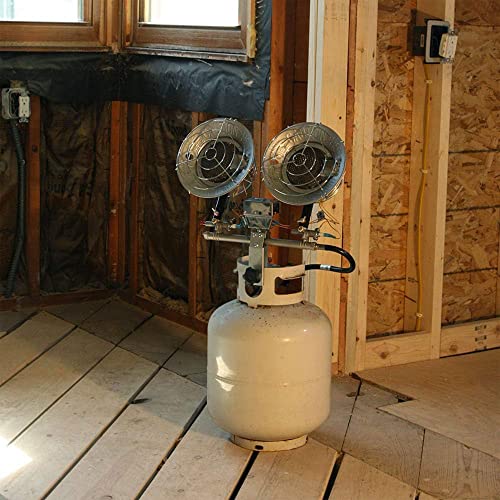 Remington 32,000 BTU LP Propane Double Head Tank Top Heater | Great for Parties, Garages, Barns and Workshops (REM-32-TTC-O) - Image 6