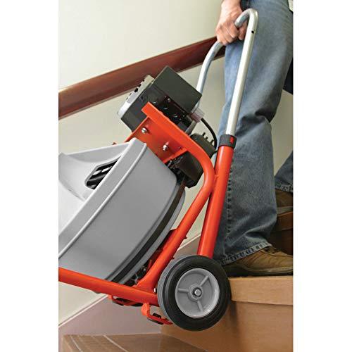 RIDGID 26998 Model K-400 Drain Cleaning 120-Volt Drum Machine Kit with C-45IW 1/2" x 75' Cable, White, Black, Red - Image 7
