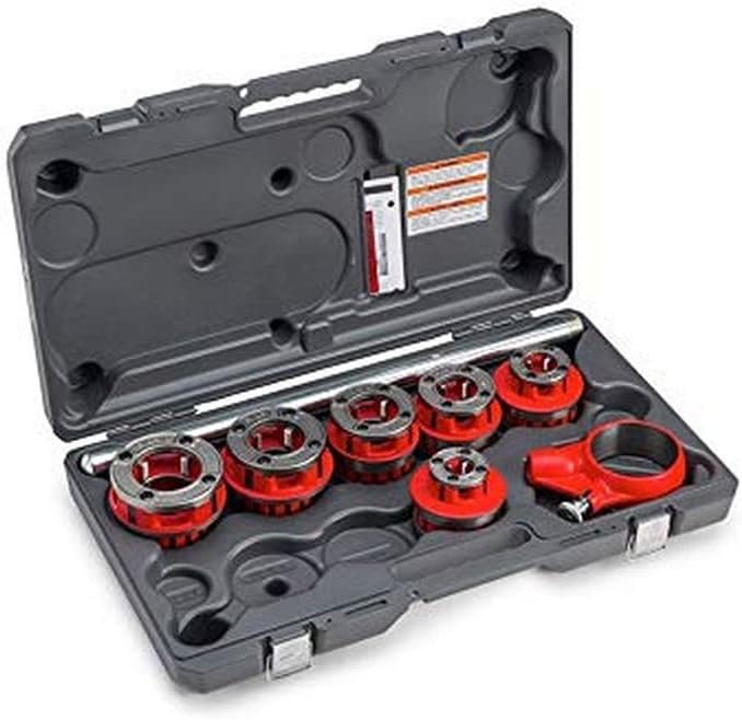 RIDGID 36475 Model 12-R Exposed Ratchet Pipe Threader Set with Carrying Case Small - Image 2