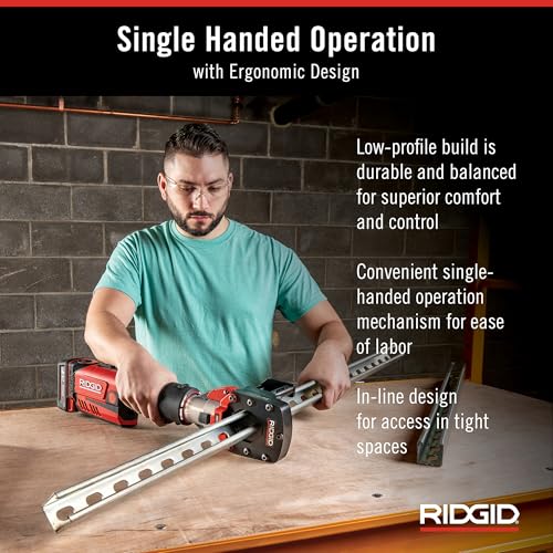 RIDGID 67178 Model RP 351 ProPress Standard Press Tool Kit with Battery, Charger, 1/2" to 2" Press Tool Jaws, and Carrying Case - Image 4