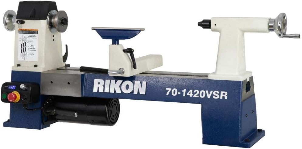 RIKON 70-1420VSR MIDI Lathe with 1.5 HP DC Motor 14" x 20" VSR Lathe - Image 2