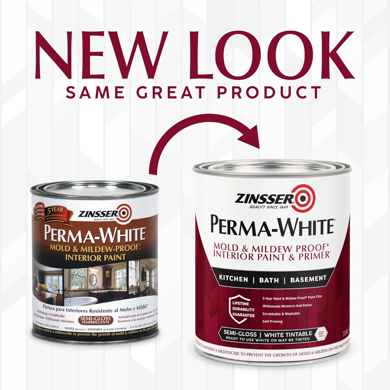 Rust-Oleum Zinsser 02754 White Perma Interior Acrylic Paint, 1 Quarts (Pack of 1) - Image 5