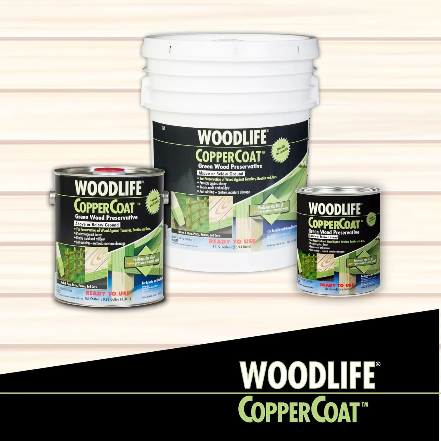Rust-Oleum 1904A Wolman Woodlife CopperCoat Green Wood Preservative-Below Ground, Quart Quart (Pack of 1) - Image 4