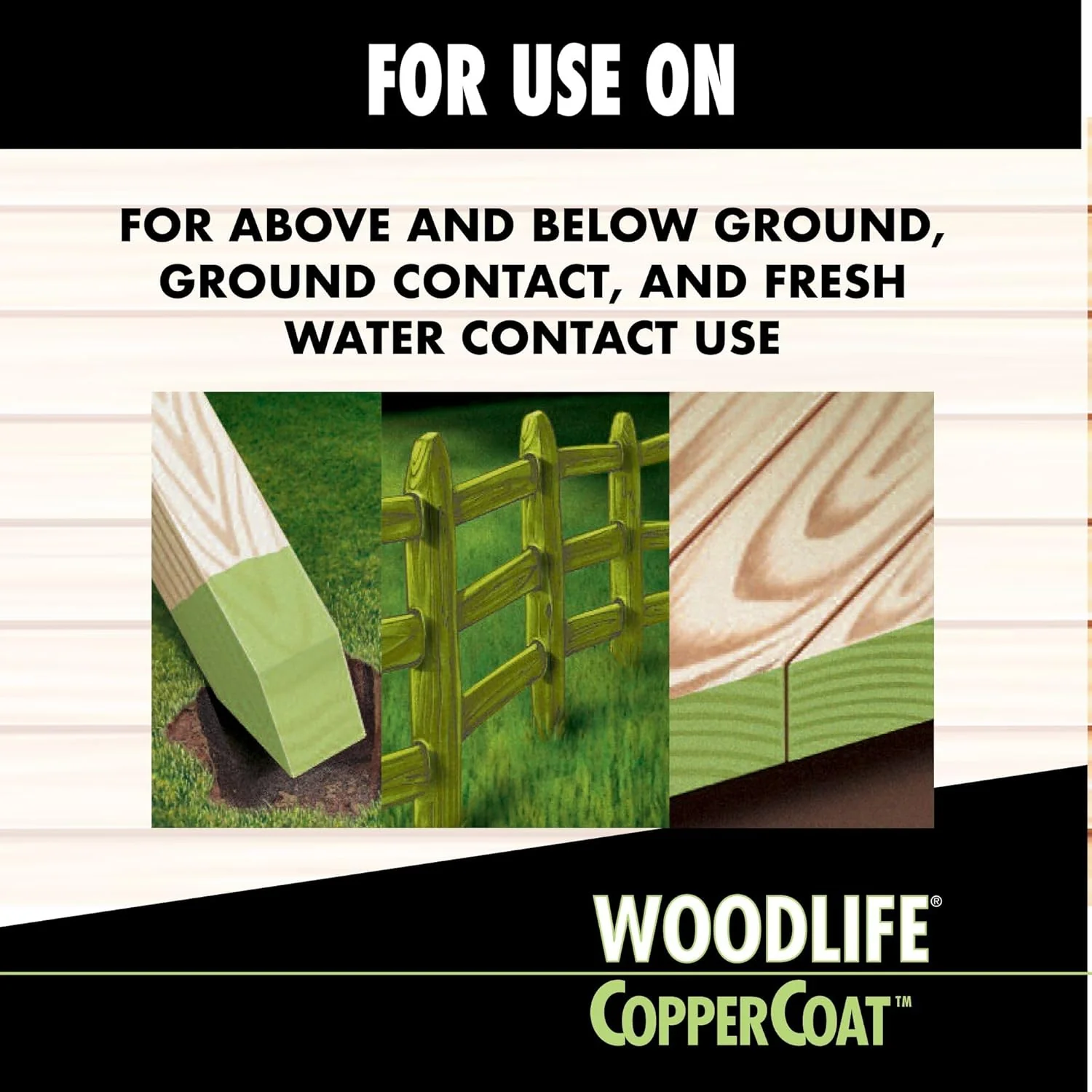 Rust-Oleum 1904A Wolman Woodlife CopperCoat Green Wood Preservative-Below Ground, Quart Quart (Pack of 1) - Image 6
