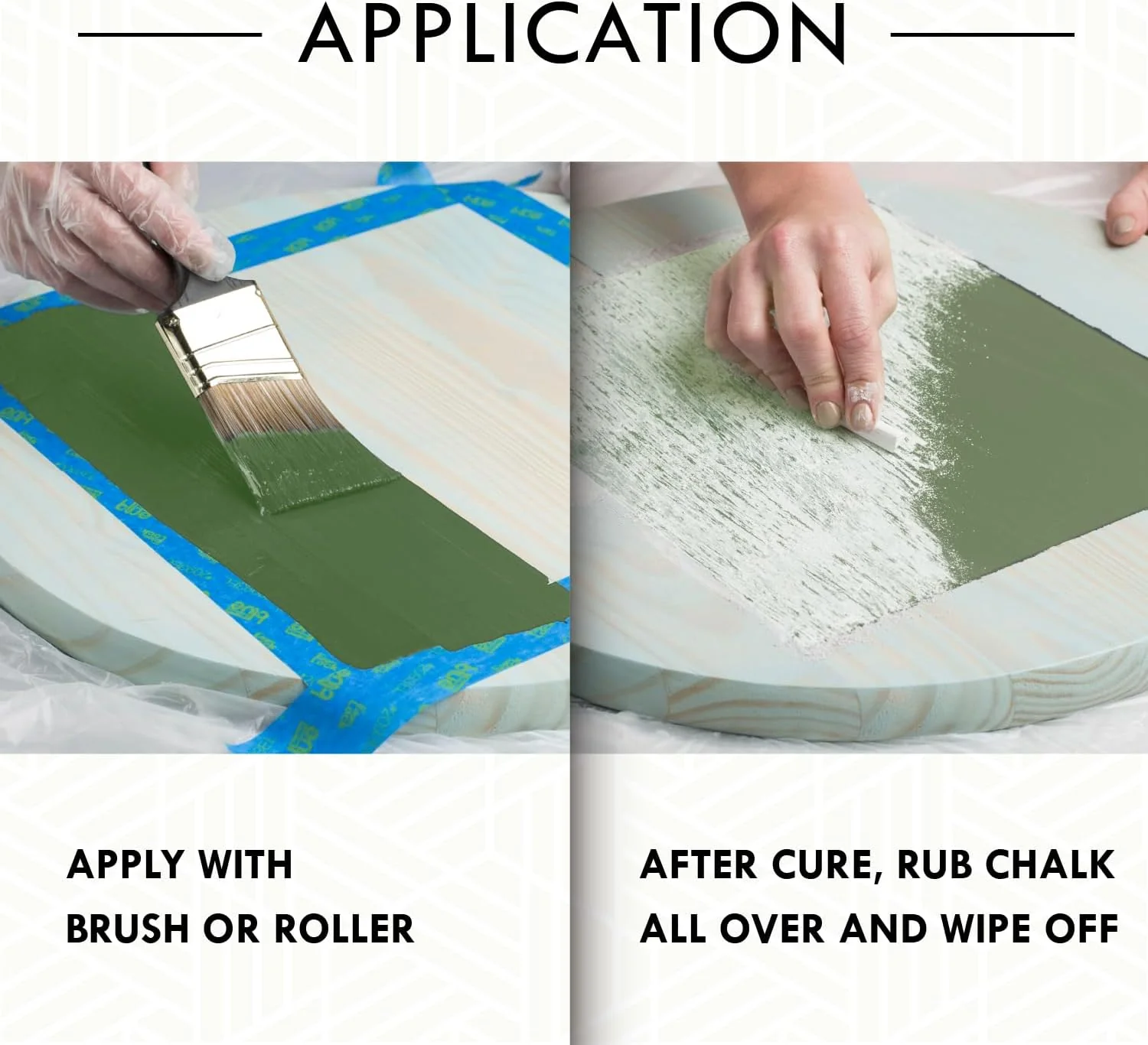 Rust-Oleum 206438 Specialty Chalkboard Brush-On Paint, 30 Oz, Green, 11 Fl Oz (Pack of 1) - Image 9