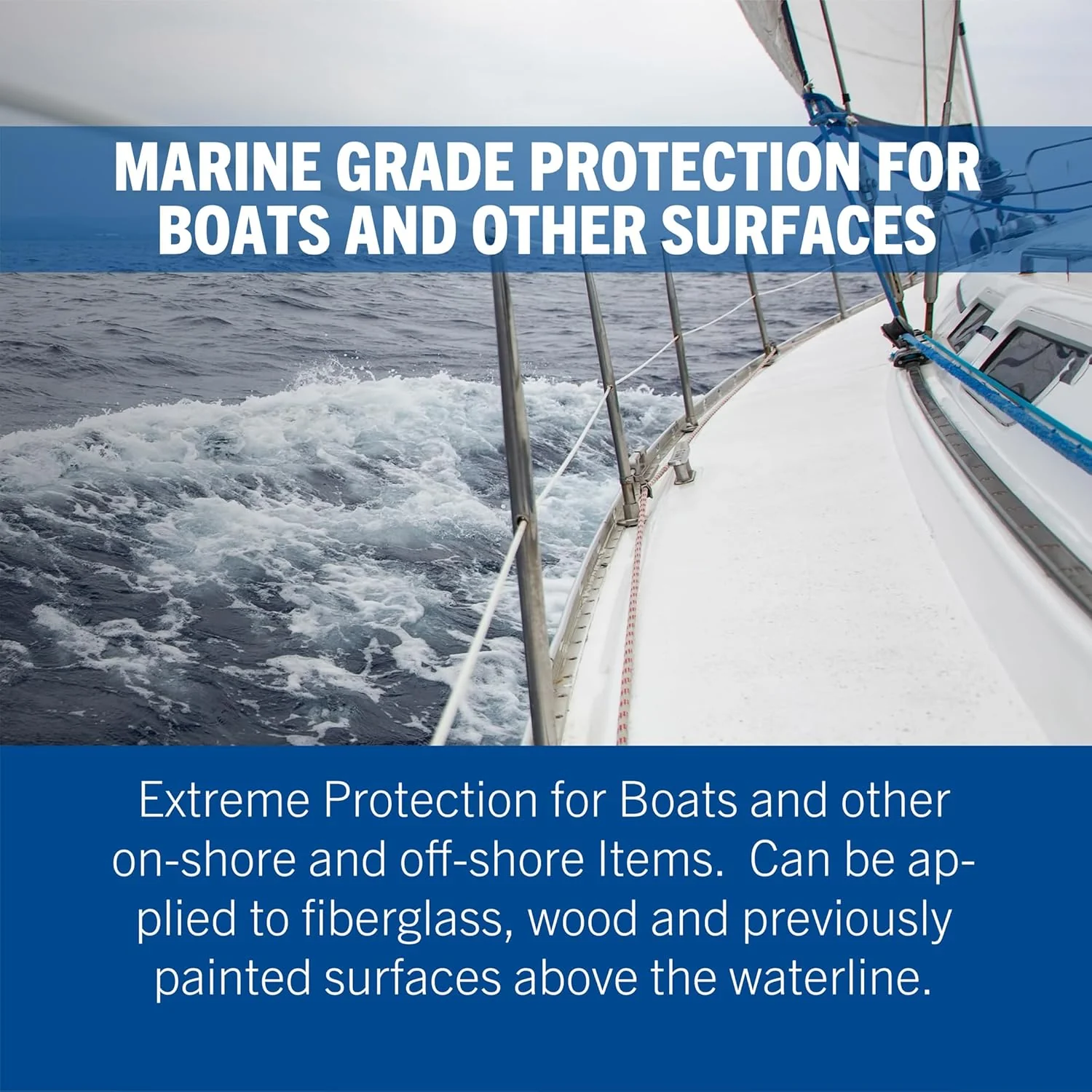 Rust-Oleum 396969 Marine Coatings Wood and Fiberglass Primer, Quart, White - Image 4