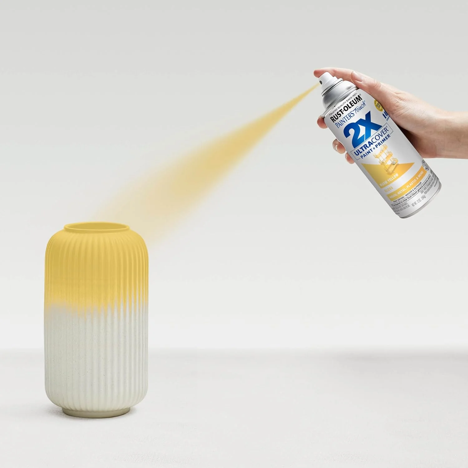 Rust-Oleum 249091 Painter's Touch 2X Ultra Cover Spray Paint, 12 oz, Gloss Warm Yellow (Pack of 1) - Image 7