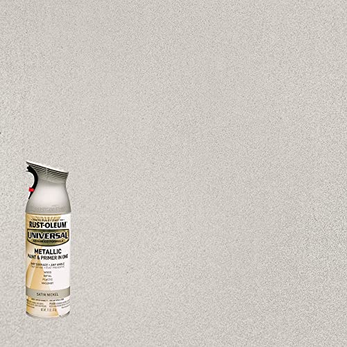 Rust-Oleum 249130 Universal All Surface Metallic Spray Paint, 11 oz, Satin Nickel - Image 2
